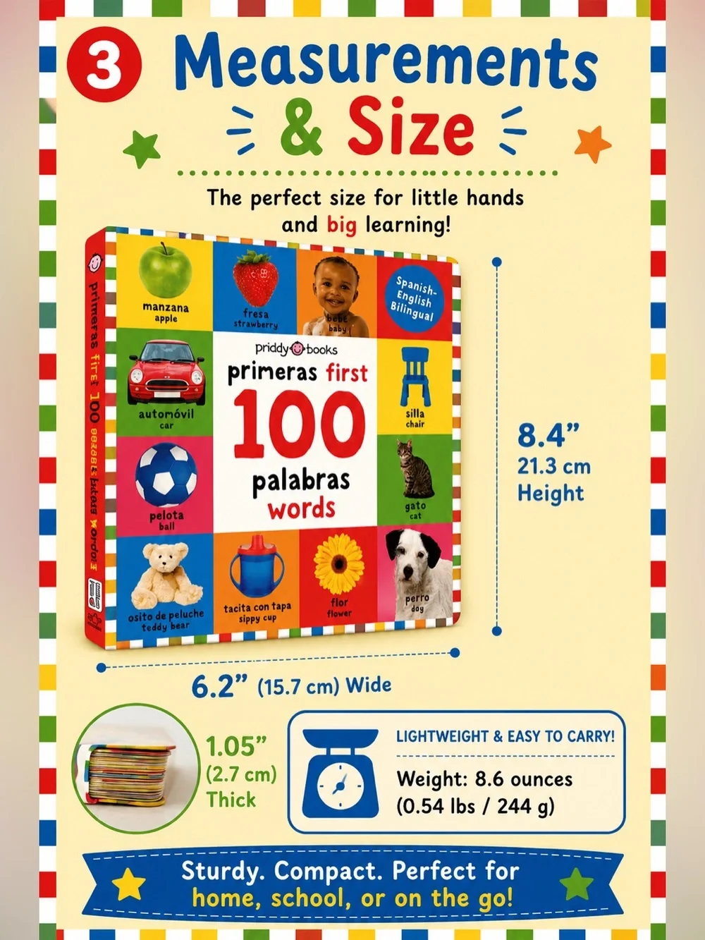 Priddy Books 100 First Primeras Words Palabras in English and Spanish